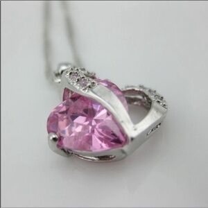 Elegant Pink Heart Pendant